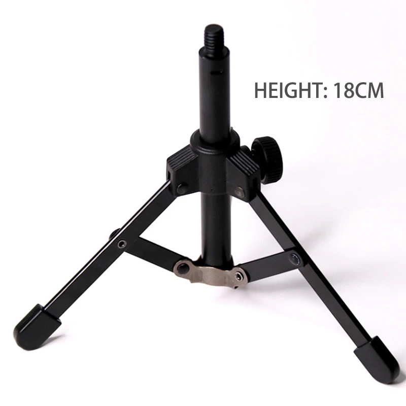 Foldable Tripod Desktop Microphone Stand Holder for Podcasts, Online Chat, Conferences, Lectures,Meetings, and More