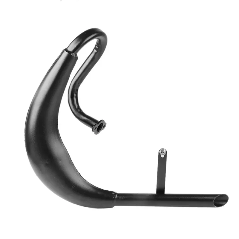 Fatty Belly Pipe Exhaust Muffler Black for 50cc  60cc 66cc 80cc 2-Stroke Engine Motor Motorized Bike Gas Engine Motor Parts