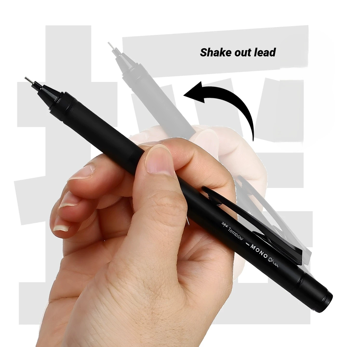 New Arriva Tombow Mono Graph TUNE 0.5mm Mechanical Pencil Retro Matte Series Shake Out Lead Japanese Stationery