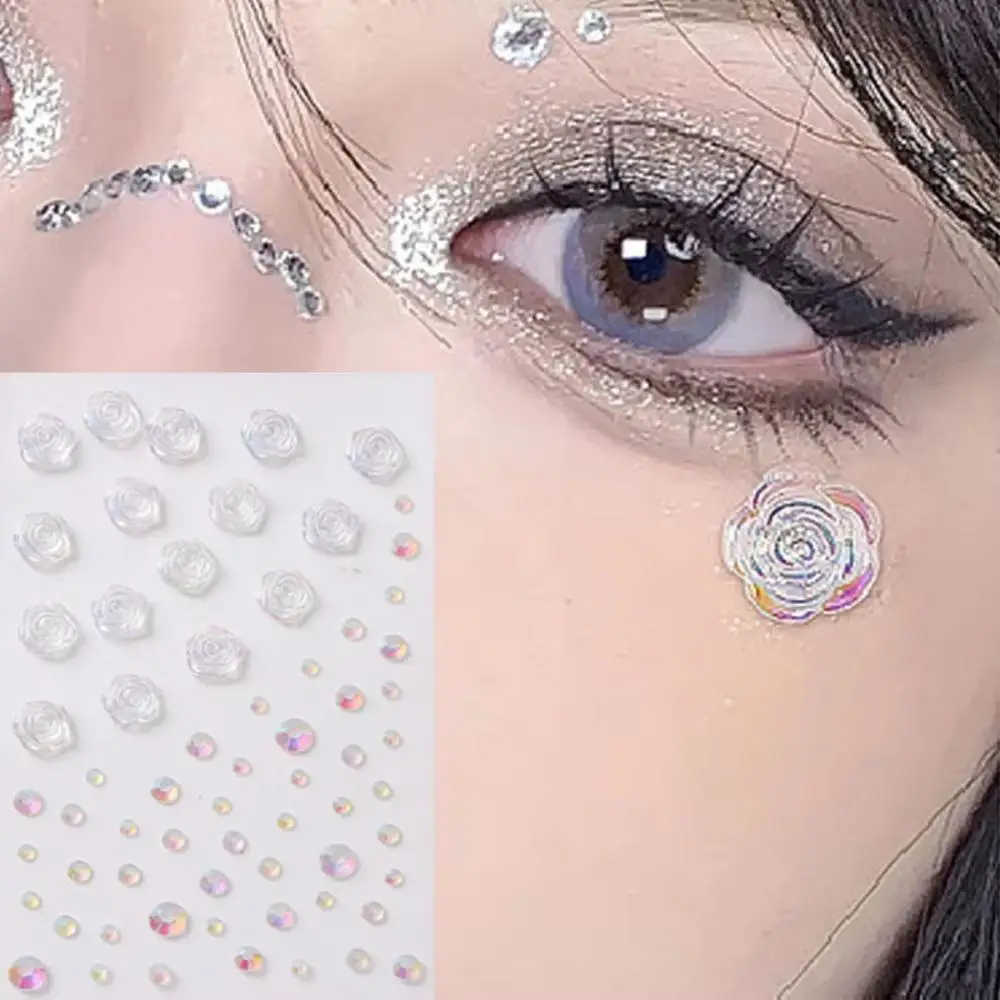 3D Acrylic Diamond Stickers Butterfly Crystal Patch for Stage Makeup