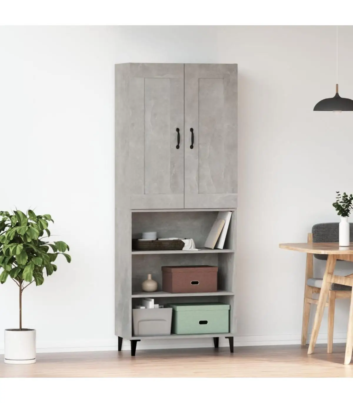 Sideboards high sideboard gray concrete plywood