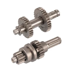Motorcycle Transmission Reverse Gear Main and Secondary Shaft Gear Fit For 50cc 70cc 90cc 110cc Horizontal Engine ATV Quad Bike