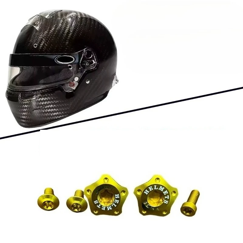 Alloy Helmet Visor Screw Fastener Replacement Hardware Kit SE07 for RS7K PRO CARBON GP3 HP7 Racing Kart Helmet Accessory