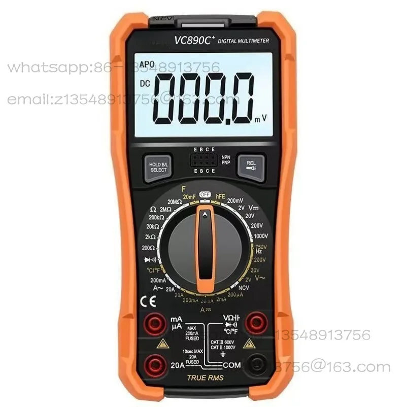 890D high-precision digital multimeter 890C + with temperature and frequency electrical capacitor multimeter