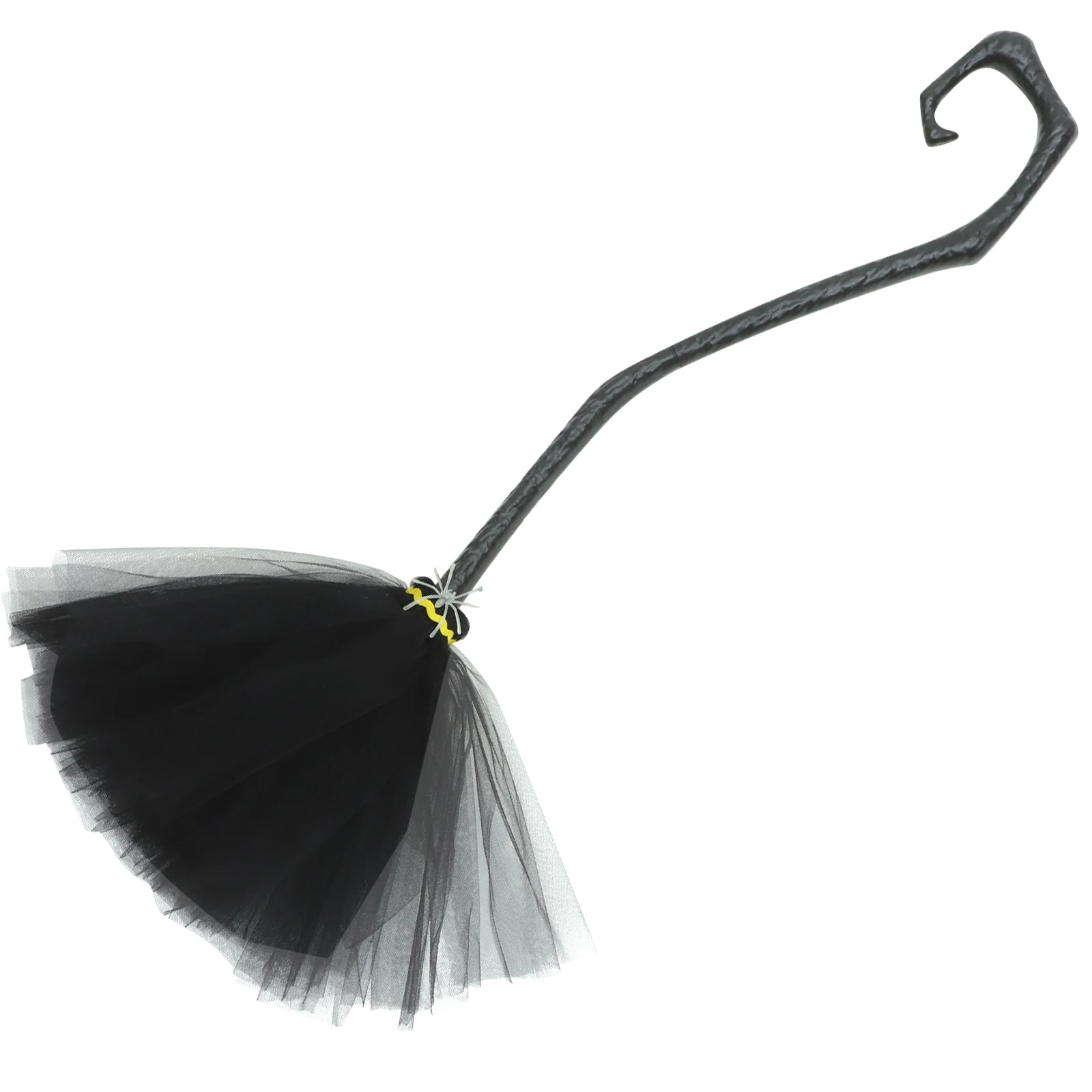 

Witch Broom Halloween Decor Broomstick Black Plastic Witches Broom Party Prop Indoor Child Costume Cosplay Stage Festival