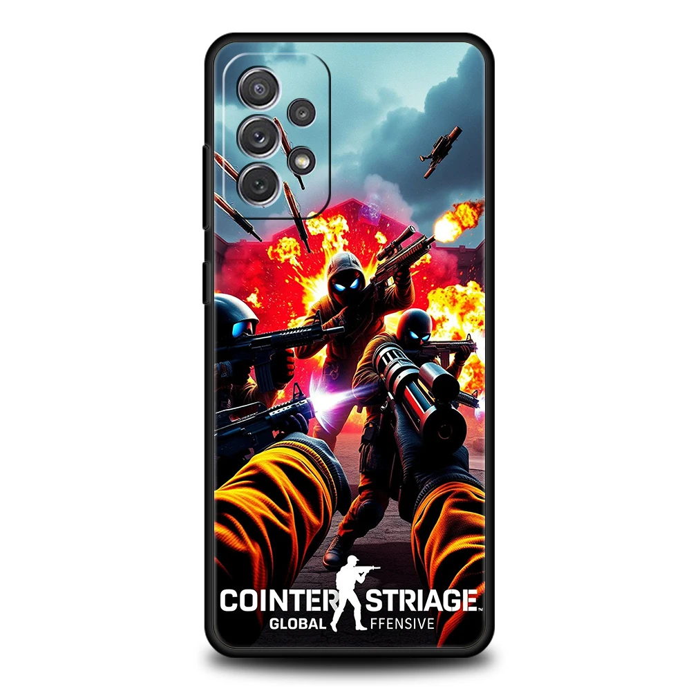 Counter Strike CS GO Hot Game Handyhülle für Samsung Galaxy A55 A35 A15 A14 A25 A54 A51 A71 A72 A73 A32 A52 A52S A41 5G Shell – Detail 8