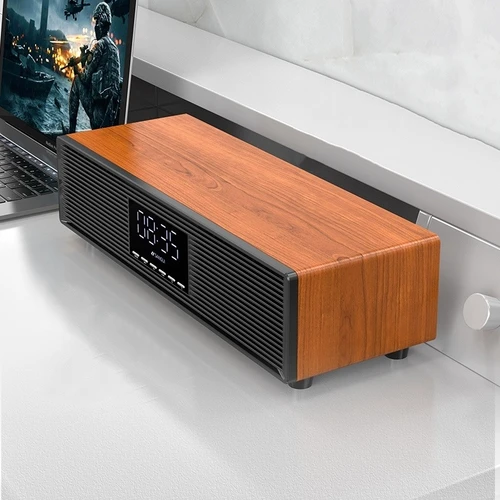 Sansui P300 400W 피크 전력 홈 시네마 블루투스 스피커 시끄러운 서라운드 사운드 데스크탑 컴퓨터 오디오 헤비 서브 우퍼 LED 시계