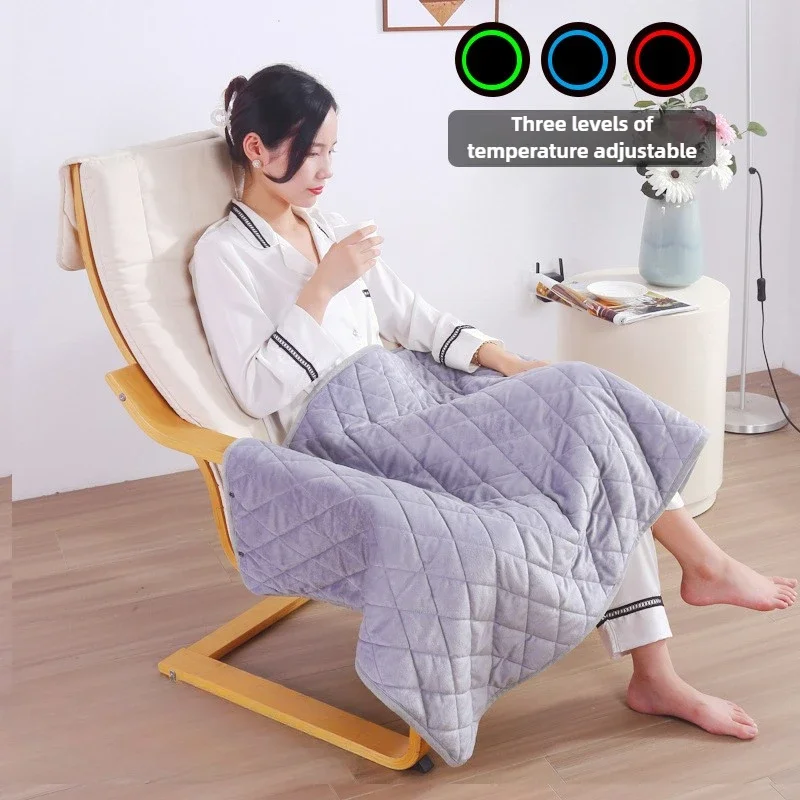 Winter Warm Portable Electric Heating Blanket USB Heating Shawl Blanket Powered Warmer Bed Heating Mat for Home Office