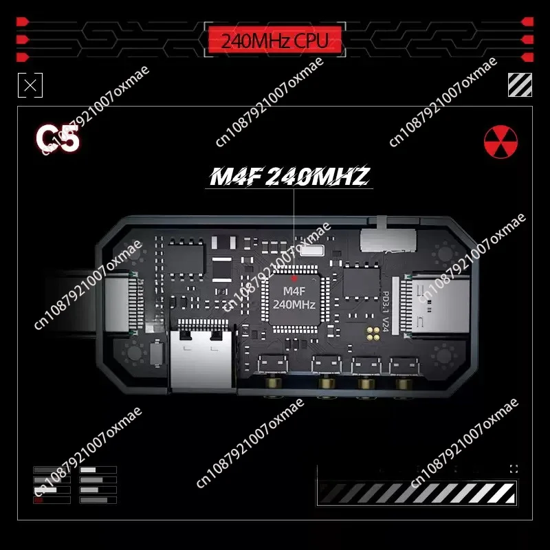 C5 Red 20bit Detector, USB Voltage Current Tester Meter 28V Support PD3.1 EPR Fusion Fast Charging Test