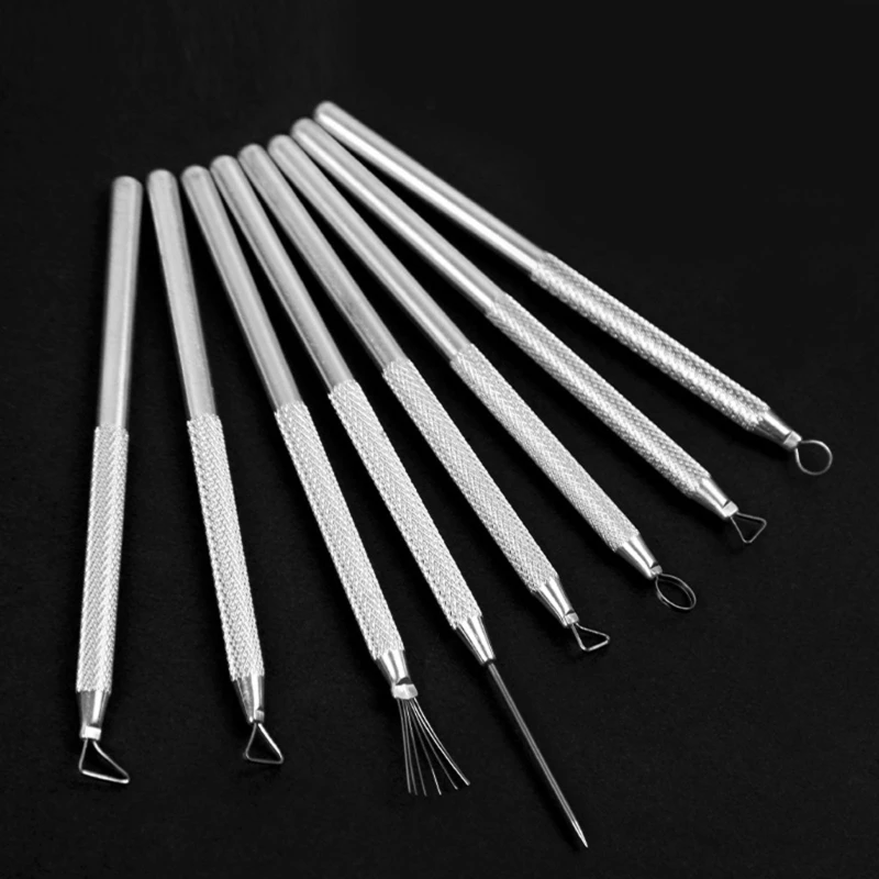 8Pieces Multifunctional Ceramic Clay Modelling Tool Pottery & Clay Wire Sculpting Tool for Detailing, Carving, Modeling