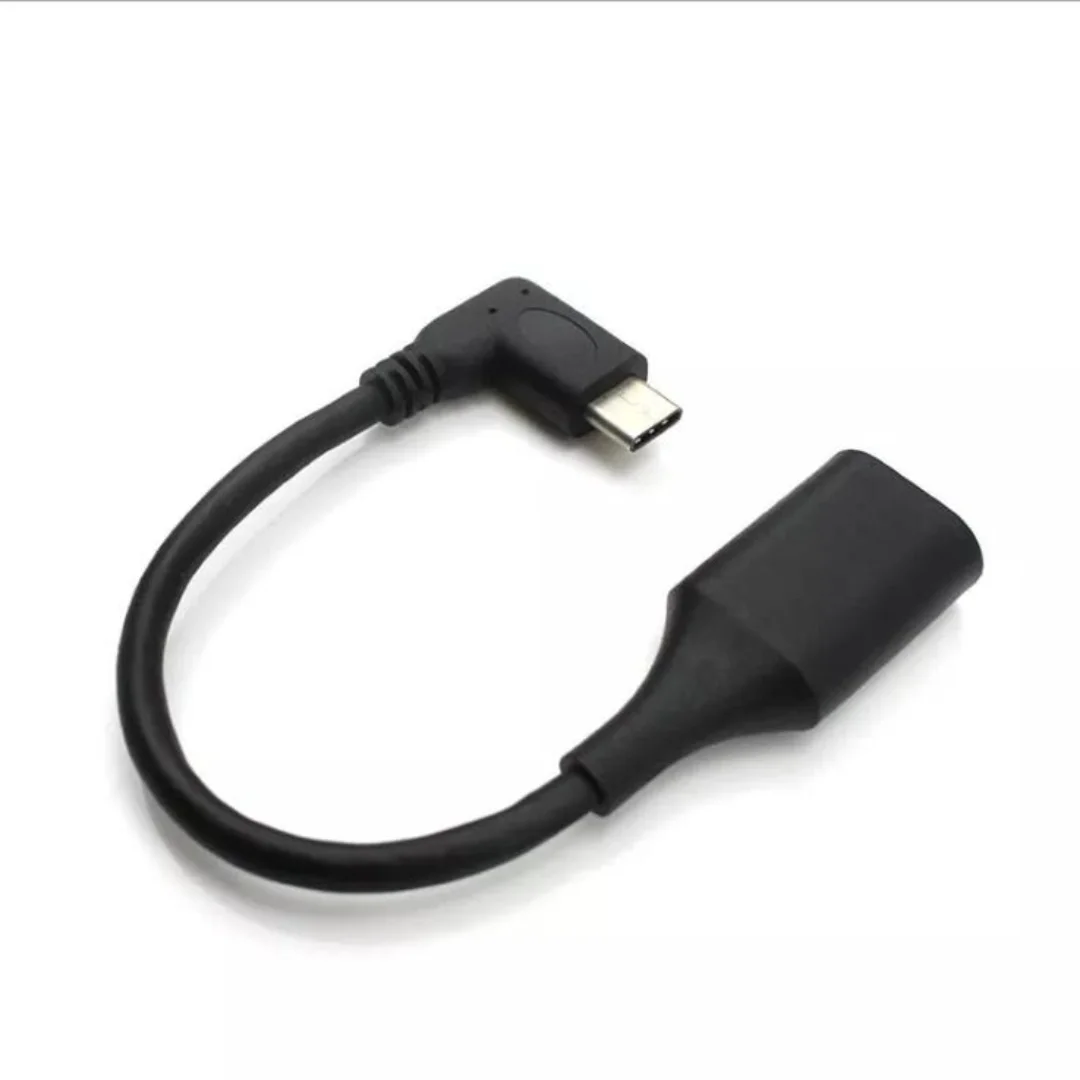 15cm schwarzer Winkel 90 Grad rechtwinklig Typ C Stecker zu USB 5,91 Buchse otg Adapter kabel l geformte USB-C zu USB 3,1 m/f Kabel