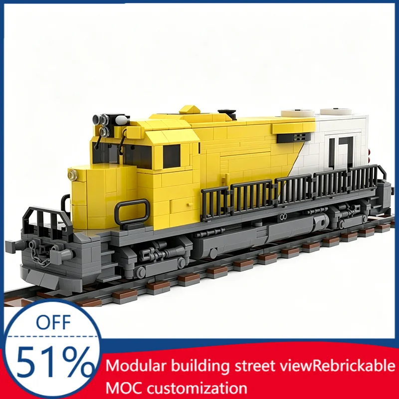 

962PCS Customize US Diesel Electric Locomotive Train Model Custom Building Blocks Assembly Educational Toy Halloween Gift Kids