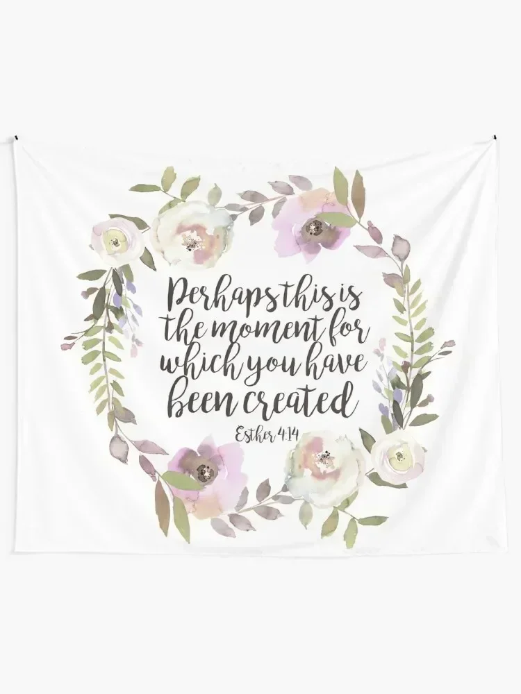 Christian Quote - Esther 4:14 Tapestry Carpet Wall Room Decor For Girls Things To The Room Tapestry