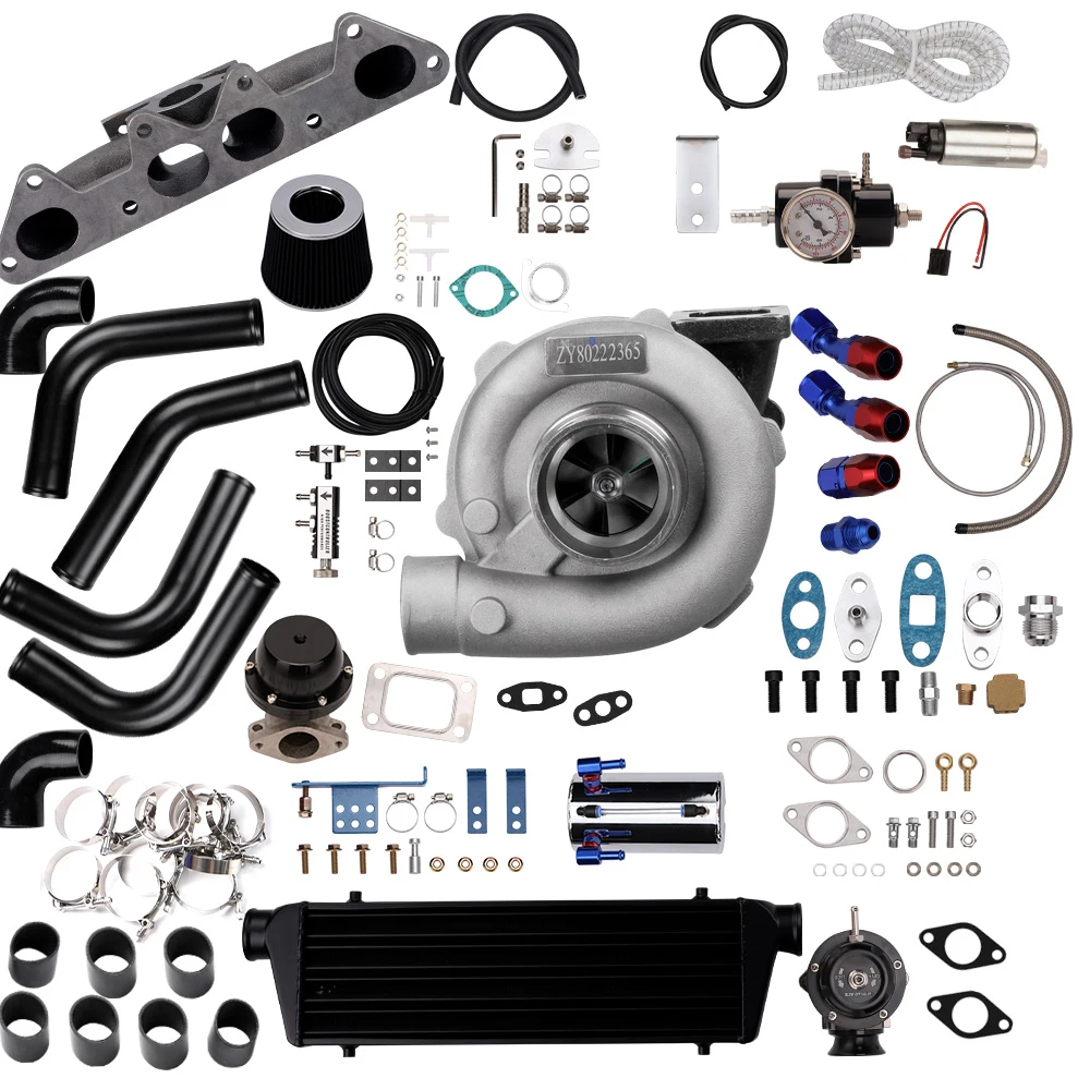 

MaXpeedingrods T3 T4 Turbo for Honda Accord 2.2L / 2.3L W/ Intercooler Piping +Manifold+BOV+Kit