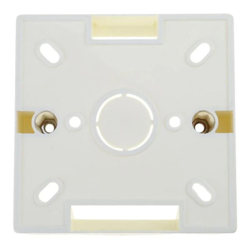 Caja de conexiones de PVC de 86x86, Cassette de montaje en pared para Base de enchufe de interruptor