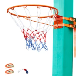 Aro de baloncesto estándar para interiores y exteriores, canasta colgante sin perforación, equipo de entrenamiento de red, 35cm