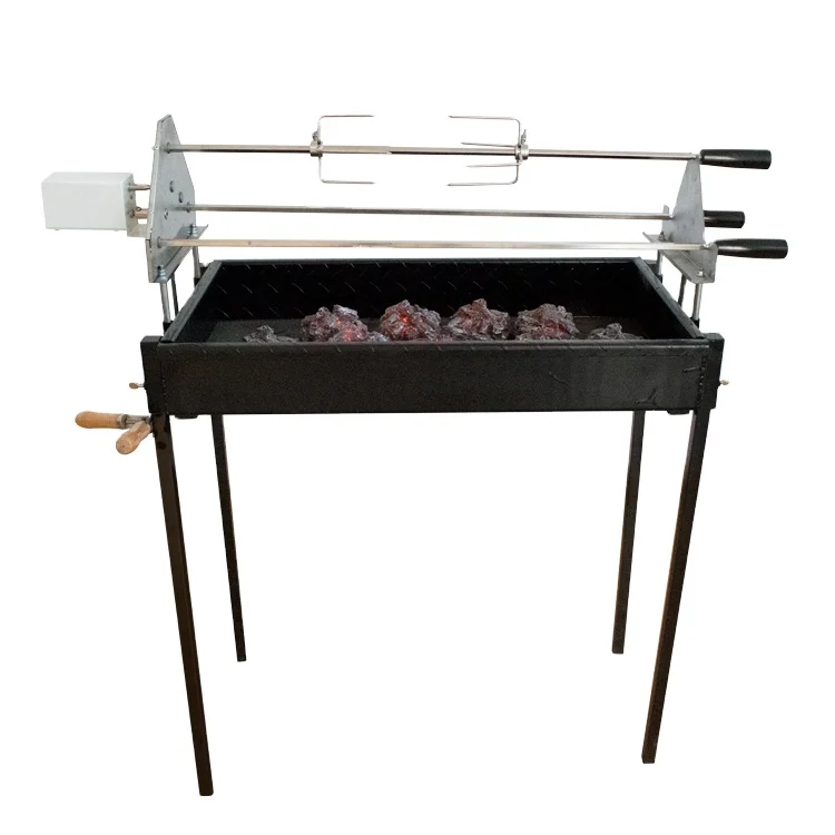 Outdoor Camping Barbecue 360 ° Rotating Motor Charcoal Cyprus Barbecue Grill