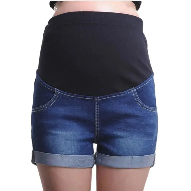 Summer Maternity Shorts Pregnant Denim Jean Mommy Clothing Pregnancy Jeans Shorts Maternity Clothes