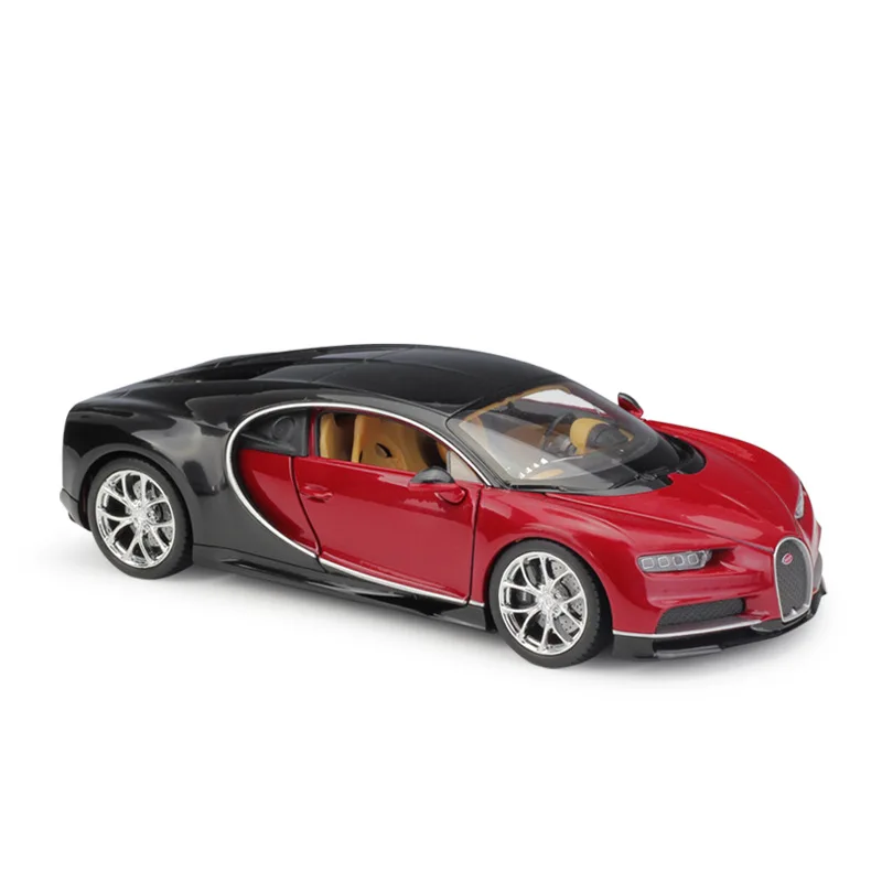 WELLY 1:24 Bugatti Chiron Simulatie Legering Automodel Collectie Miniatuur Scène Woondecoratie Automodel Ornament Speelspeelgoed Cadeau