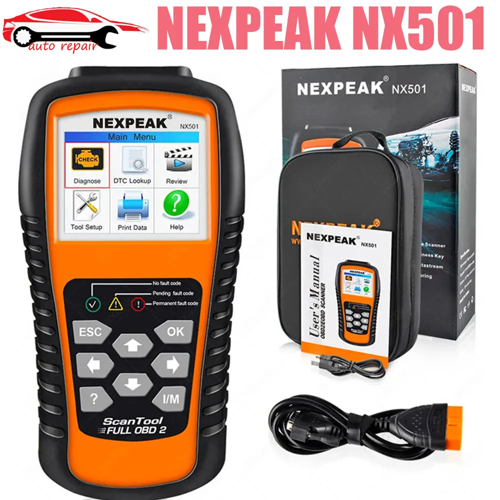 

Автомобильный диагностический сканер NEXPEAK NX501 Odb, новинка 2023 года