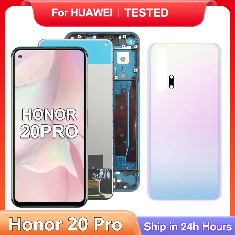 

Для HUAWEI Honor 20 Pro для Honor20 Pro 6,26 ''yal-AL10 YAL-L41 ЖК-дисплей сенсорный экран дигитайзер в сборе Замена