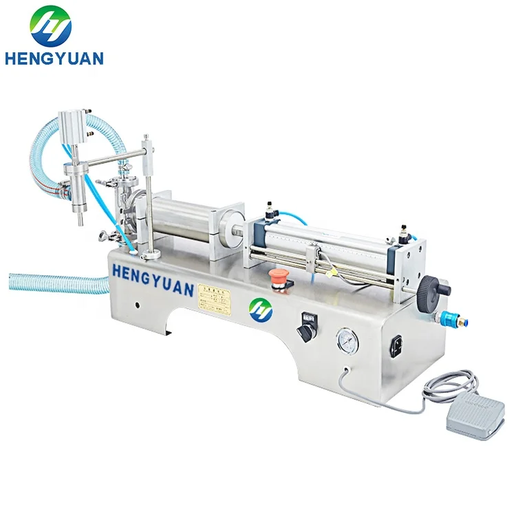 

Semi-automatic Pneumatic Piston Cylinder Single-head Filler HYSP1-H-1000 | Desktop Liquid Filling Machine