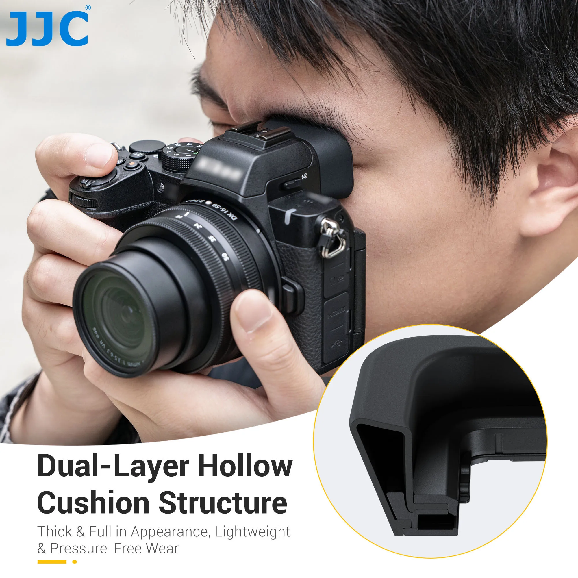 JJC EN-Z50II 拡張ソフト接眼レンズ Nikon Z50 II 用シリコンアイ