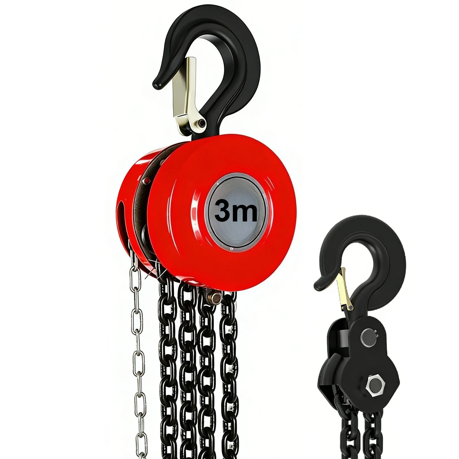 

Цепной подъемник Цепной блок 2/3/5 тонн (4400/6600/11000 фунтов) Емкость 3 м/118 дюймов Ручная высота ручного подъема Стальная конструкция