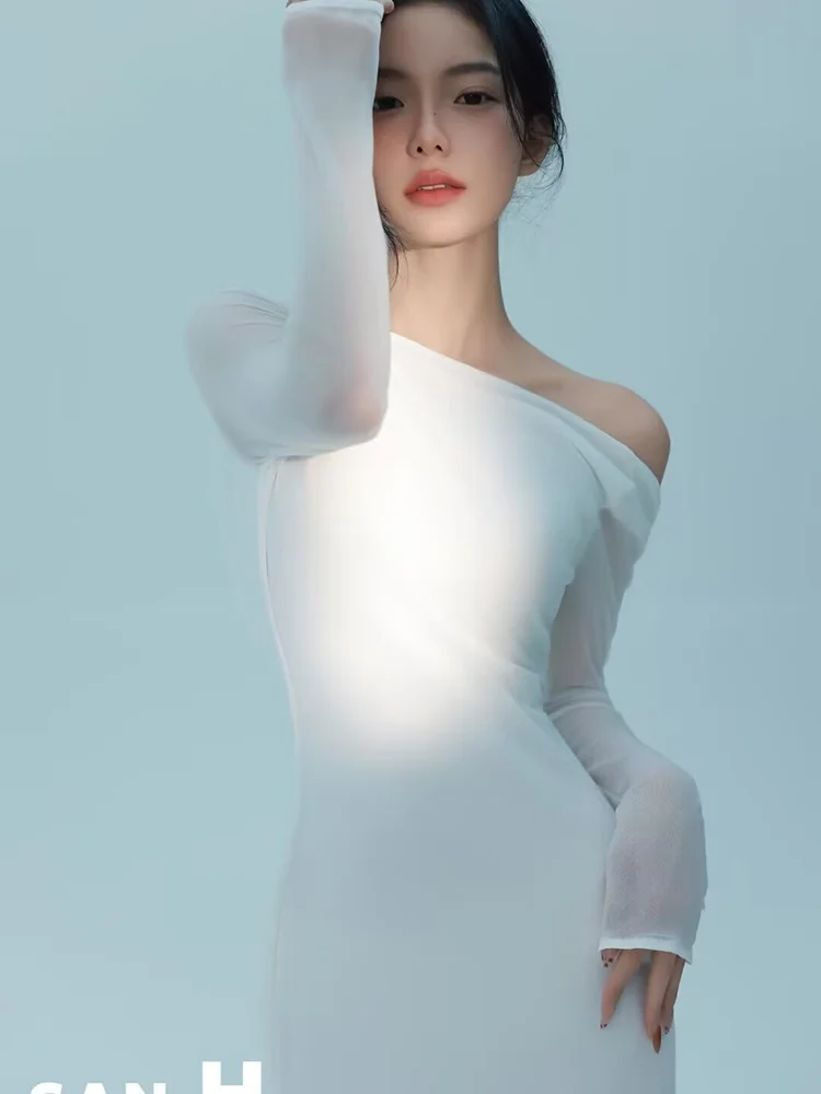 

Элегантный белый костюм для фотосессии в стиле «Лунный свет» для девочек, тематический, для студии, новинка Весна 2025, женская модная этническая одежда