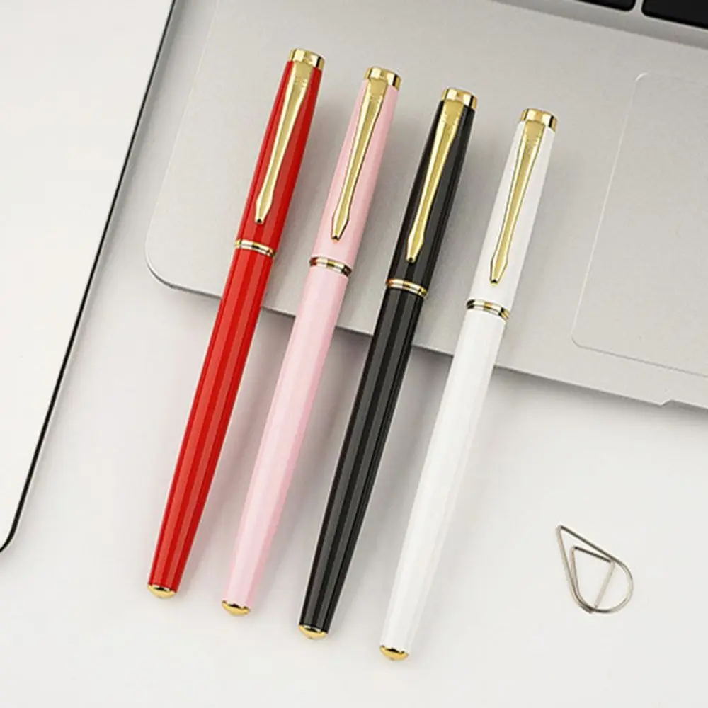 Quick-Drying Neutral Gel Pen Portable 0.5mm Business Style Signature Pen Simple Black Ink Writing Pen Office