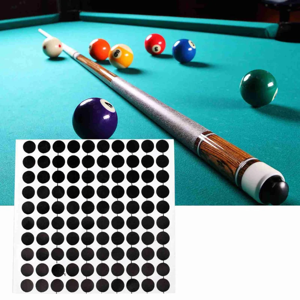 

15PCS,100PCS Black Billiards Table Ball Point Sticker 35MM Cloth White Ball Locator 10MM Pool Table Marker Spots