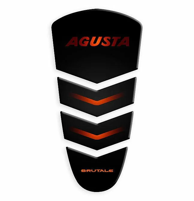Motorcycle Anti Slip Side Traction Pads Tank Pad Decals Stickers For  Mv Agusta Brutal Dragster / 1090/800  (Orange)-