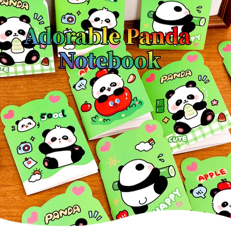 

Mini Panda Notepad for Kids, Adorable Animal School Journal, Student Reward, Teacher Gift & Children's Prize Awards 8 Colors
