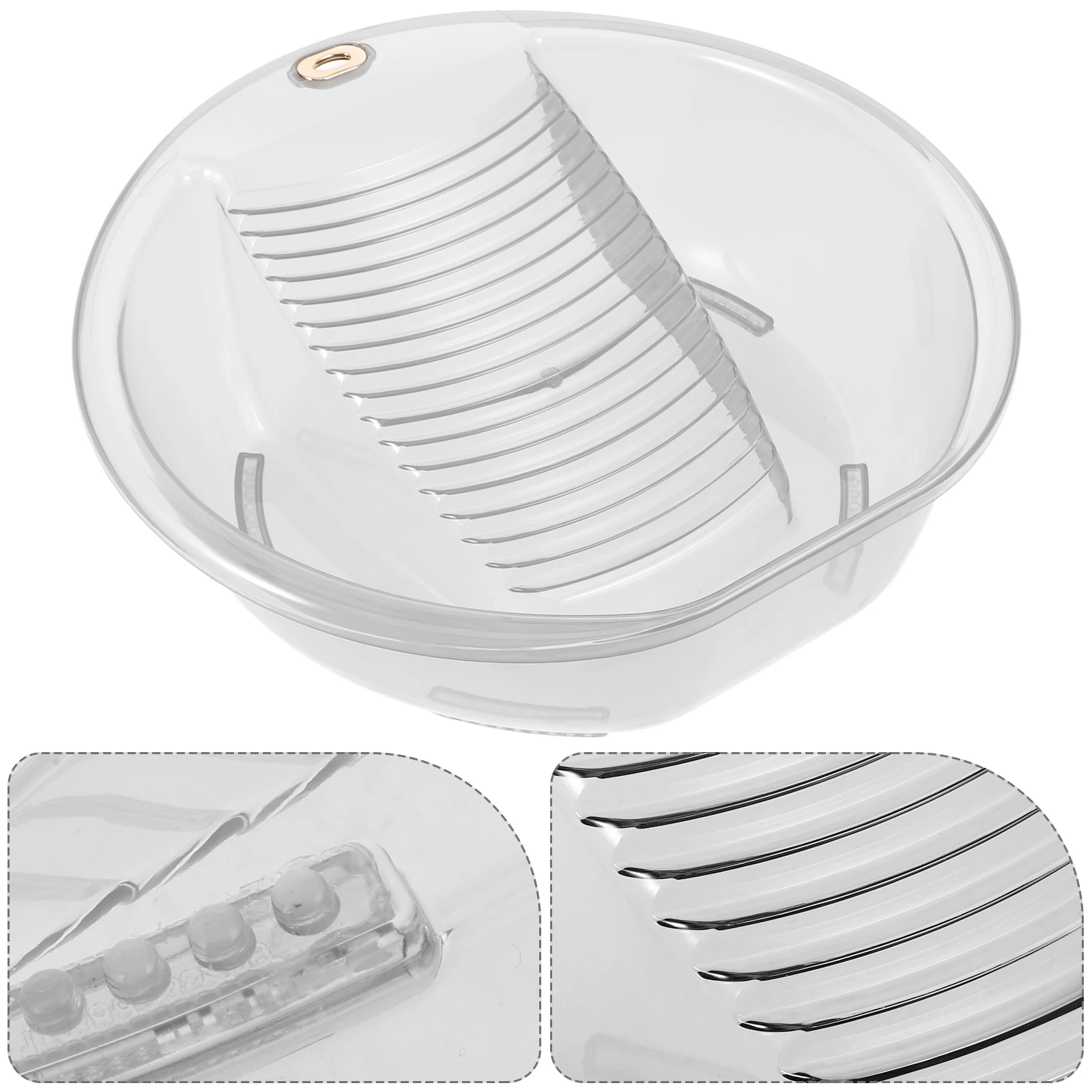 

Integrated Washboard Basin For Hand Washing Clothes Durable Plastic Laundry Washtub Compact Lightweight Space-Saving Dormitory