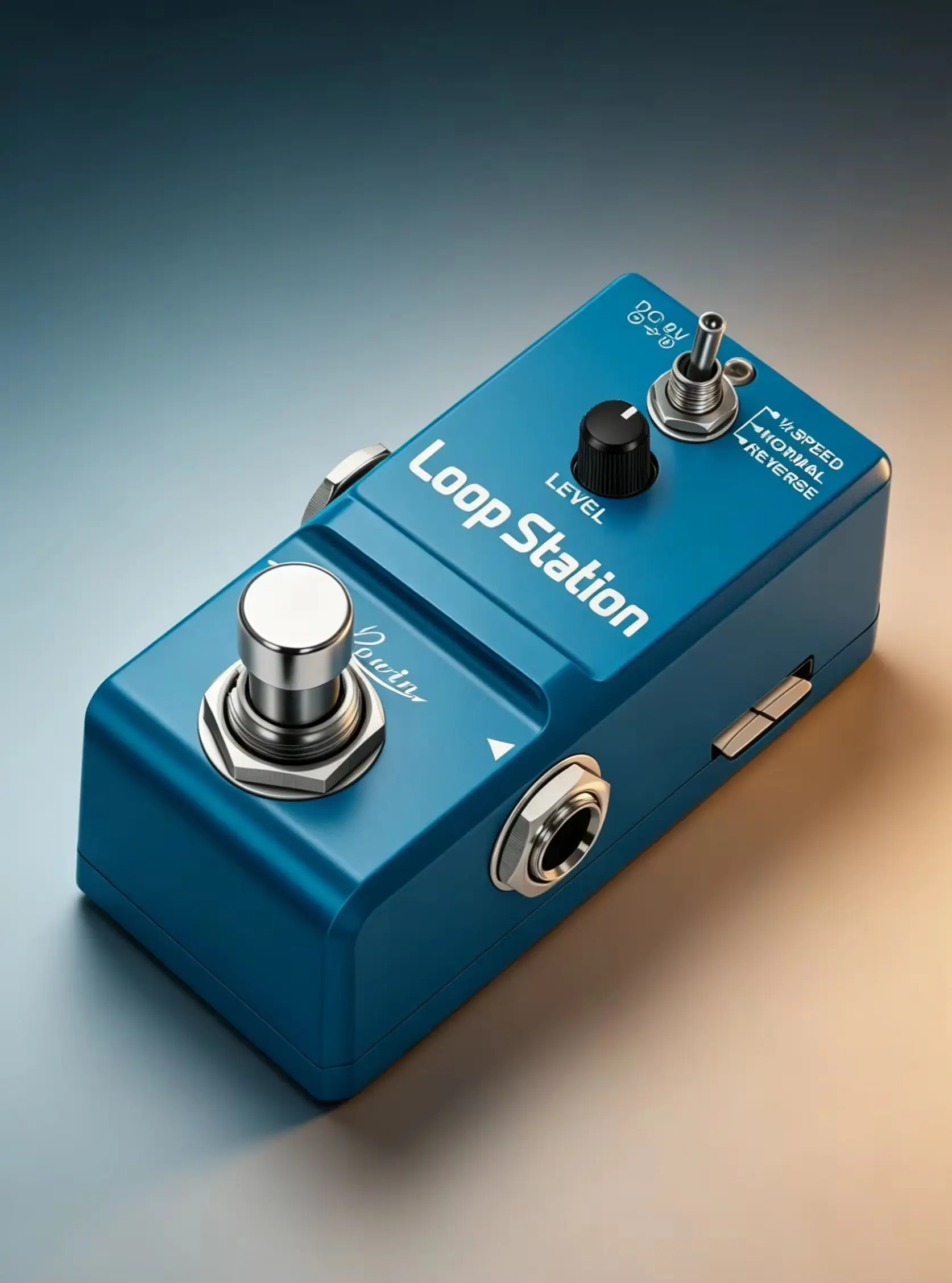Rowin LN332AS Loop Station 48K Looper Pedal Unlimited Overdubs 10 Minutes of Loop, 1/2 Time, Reverse Full Metal Case True Bypass