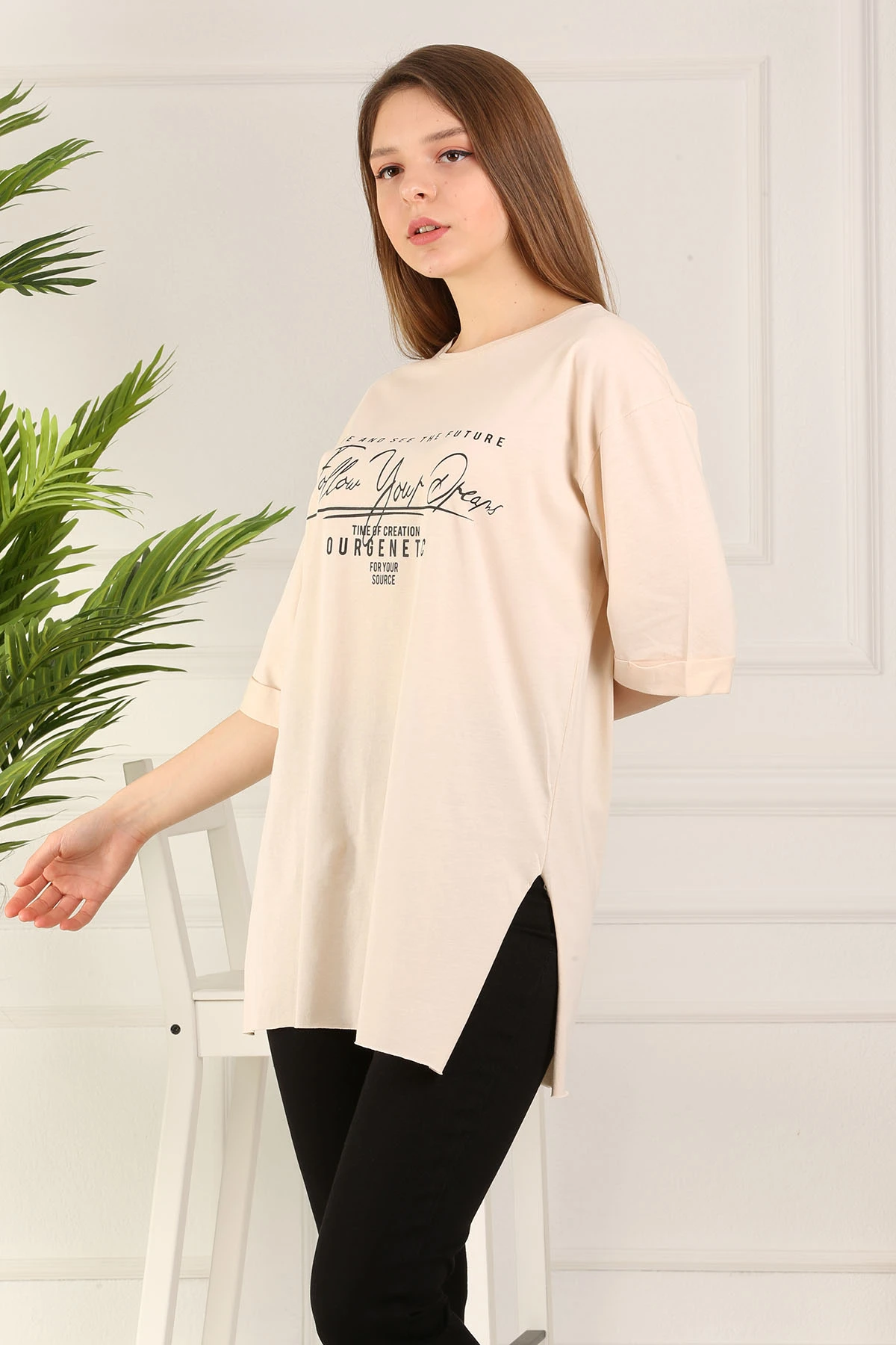 Lettering printed Sweat 2023 Women Muslim clothing Women outfit