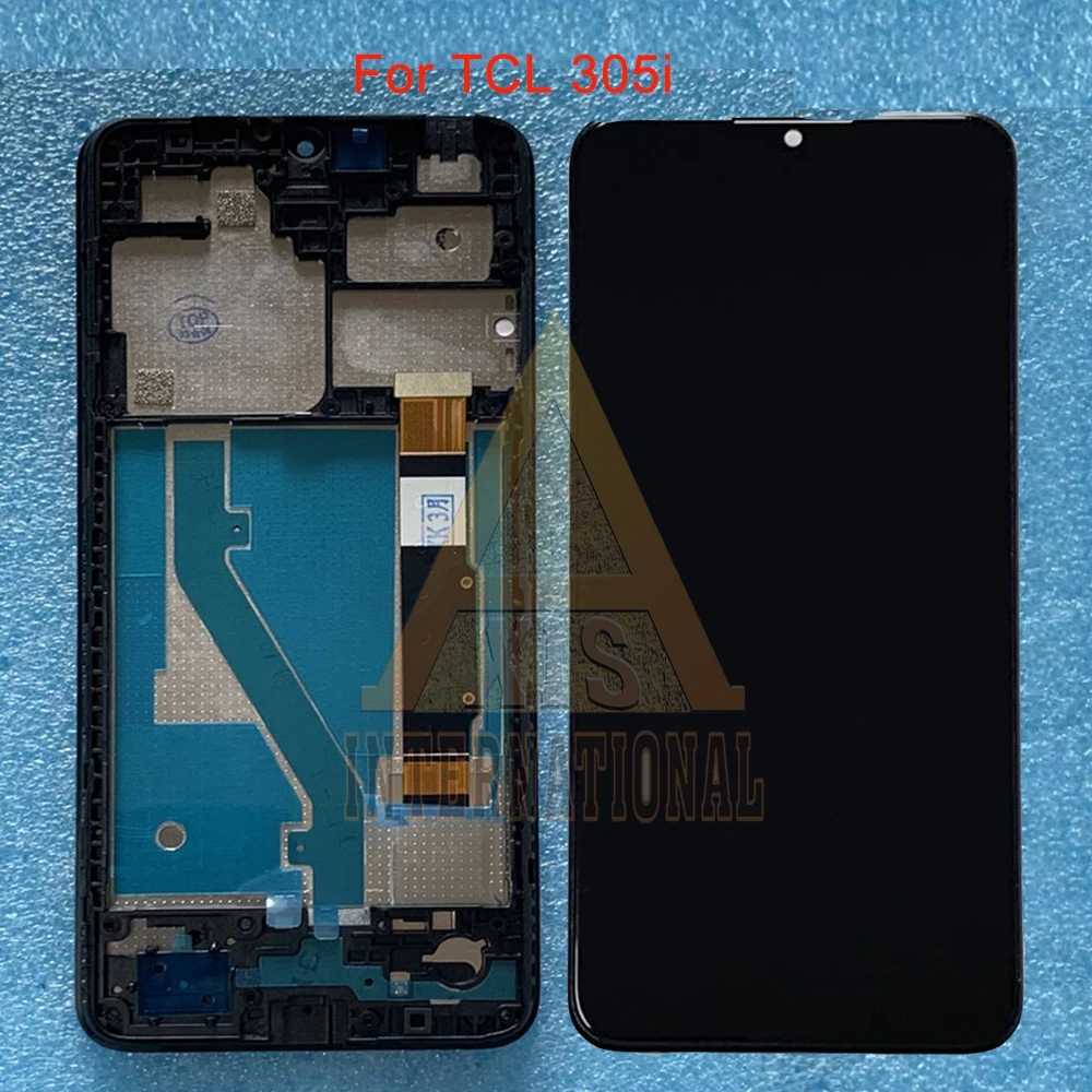 6.52\'\' Original For TCL 306 LCD 6102A Screen 6102H Display Frame Touch Panel Digitizer For TCL 305 305i LCD 6102D LCD