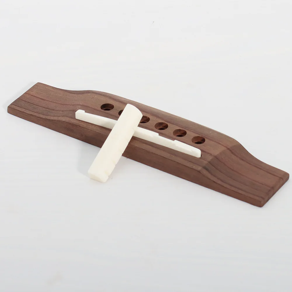 

1 шт. гриф для гитары из палисандра с нутом и седлом из чистого кости, комплект для замены грифа и седла для акустической фолк-гитары
