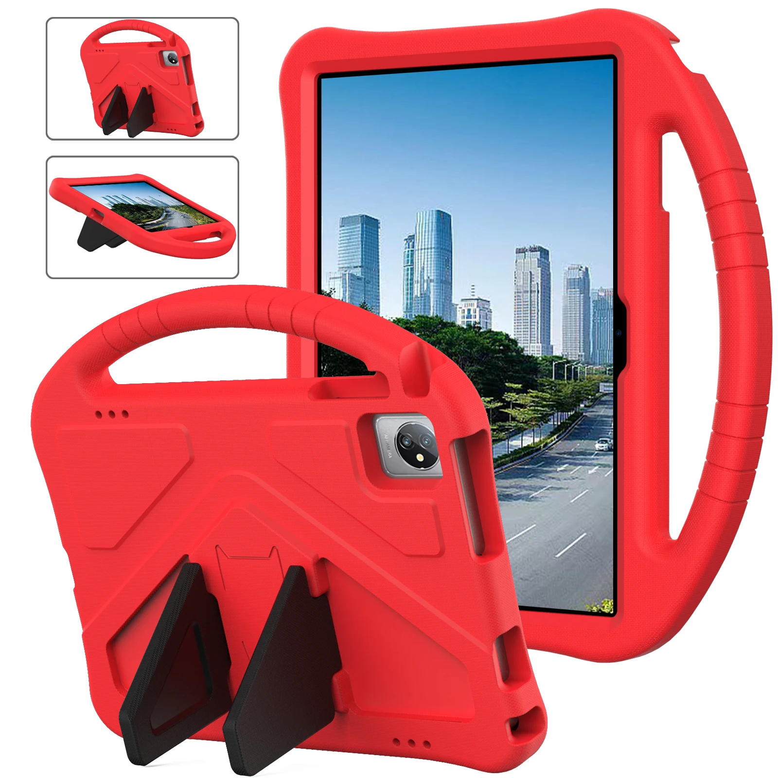

Универсальный чехол EVA Kids Funda для Teclast M40 Pro Plus SE P40S P30S P20S P20HD 2023 2022, чехол-подставка с портативным держателем для рук