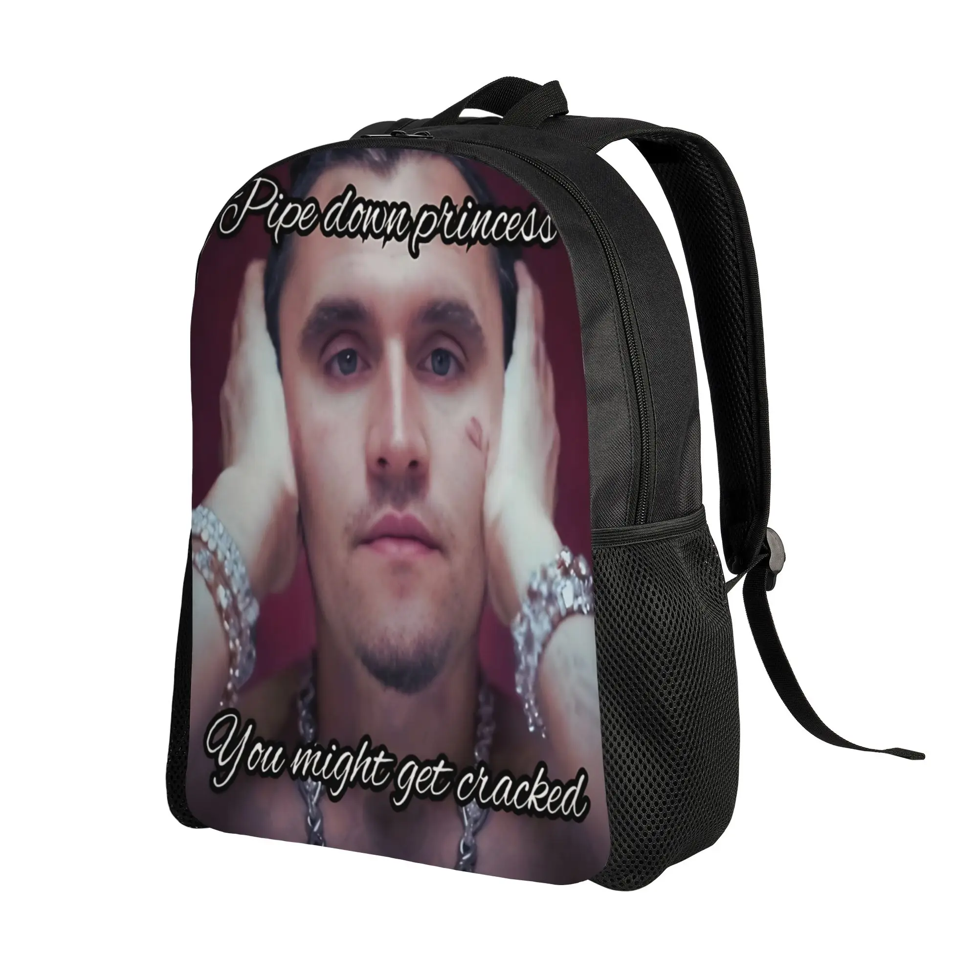 Charlie Kirk Face Rapper Meme Backpack  Sport Backpacks Youth Fun School Bags Design Pattern Rucksack