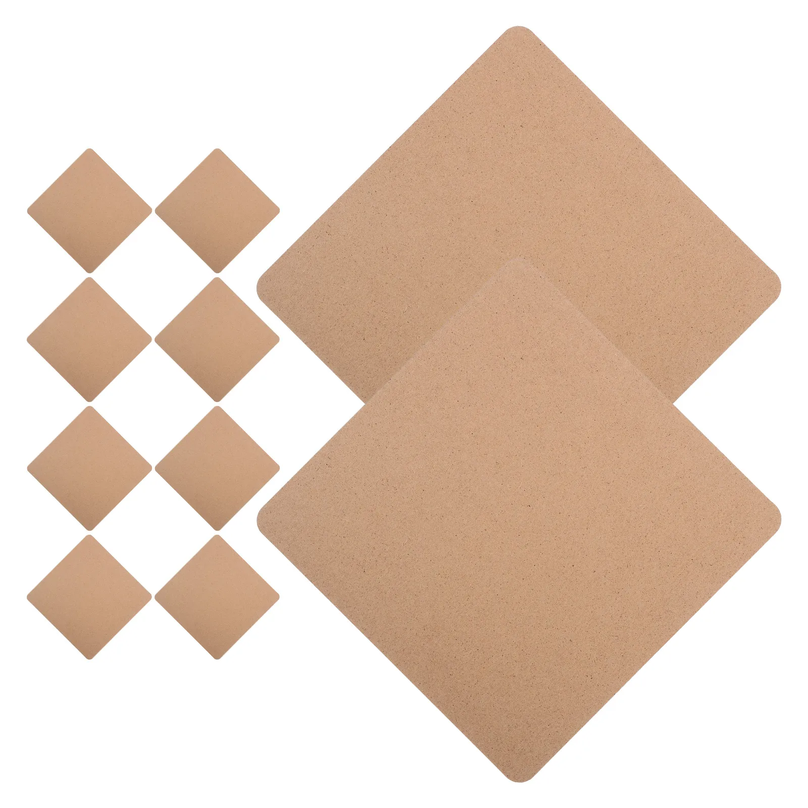 10 Pezzi Tavole in Legno per Ceramica, Base in Legno Naturale per Progetti Fai-da-Te, Scultura, Colorazione e Pittura