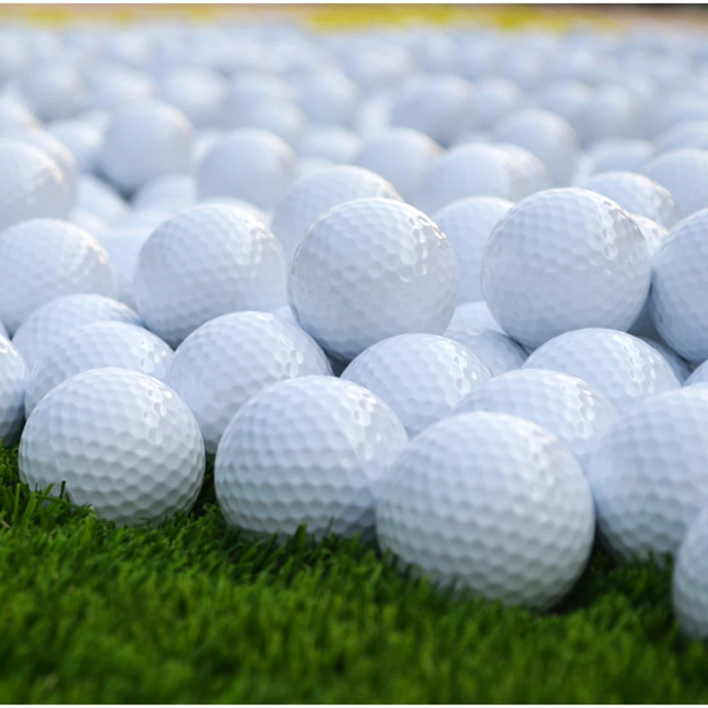 PGM Double Layer Golf Balls - 1pcs Golf Swing Putting Practice Ball White Standard Blank Golf Ball Q003 골프용품 신기한것