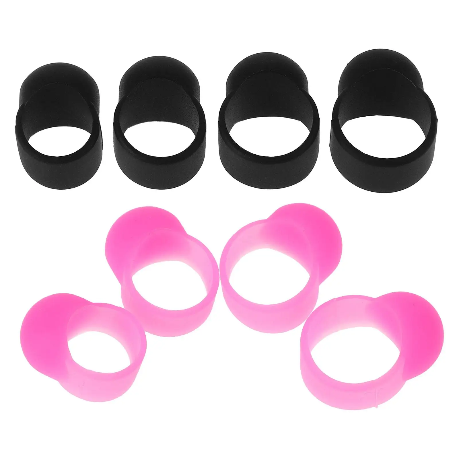 

8 Pcs Ethereal Drum Finger Cots Mute Pads Drumstick Practice Tip Silent Accessory Holder Protector