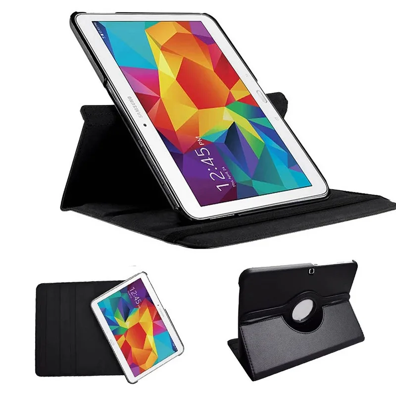 

Подходит для Samsung Tab 4, 10,1-дюймовый кожаный чехол T530 T531 T535, защитный чехол для планшета, вращающийся чехол