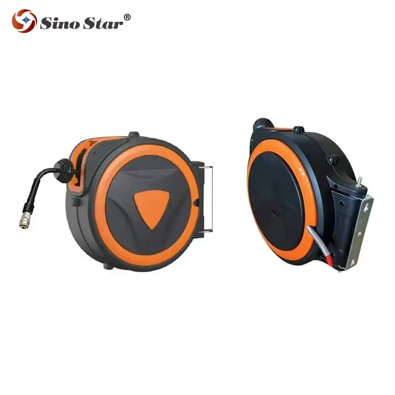 Optimal Products Electric 10/15/20/25m Compressed Air Hose Reel PU+PVC Material Car Washer Use SP00907