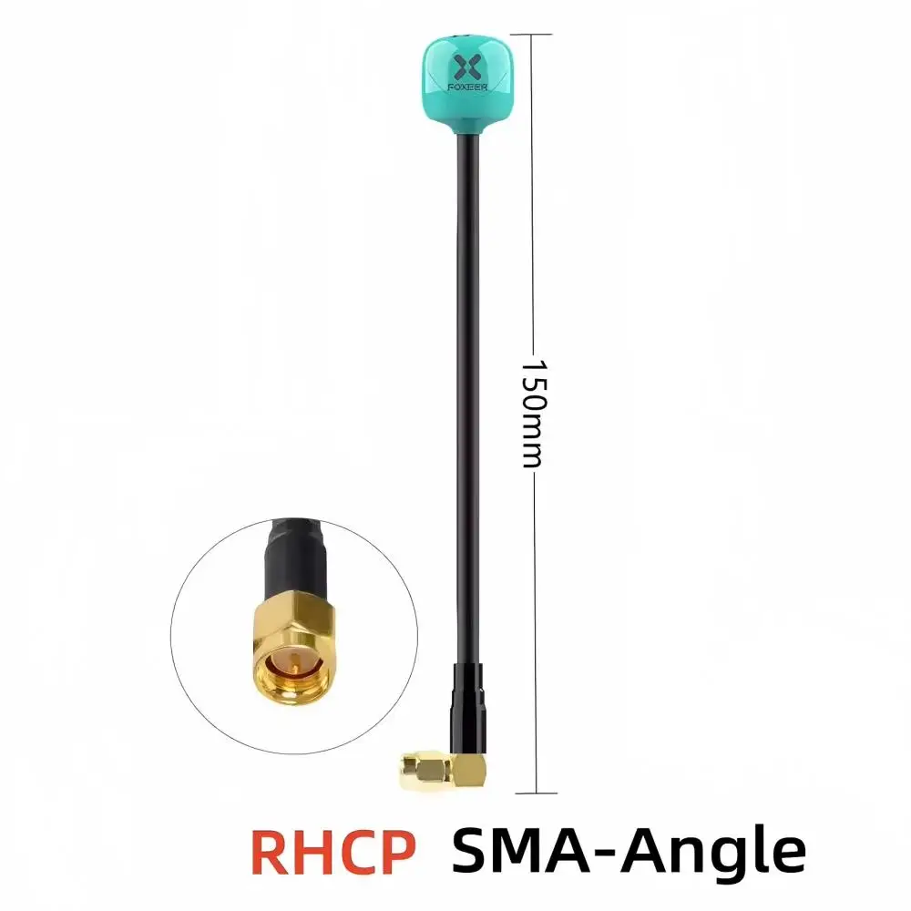 Antena Foxeer 2 PCS Lollipop 4+ FPV 5.8G 2.6Dbi Omni Mini Antena RHCP SMA Kątowa 15cm Do Drona Wyścigowego RC FPV