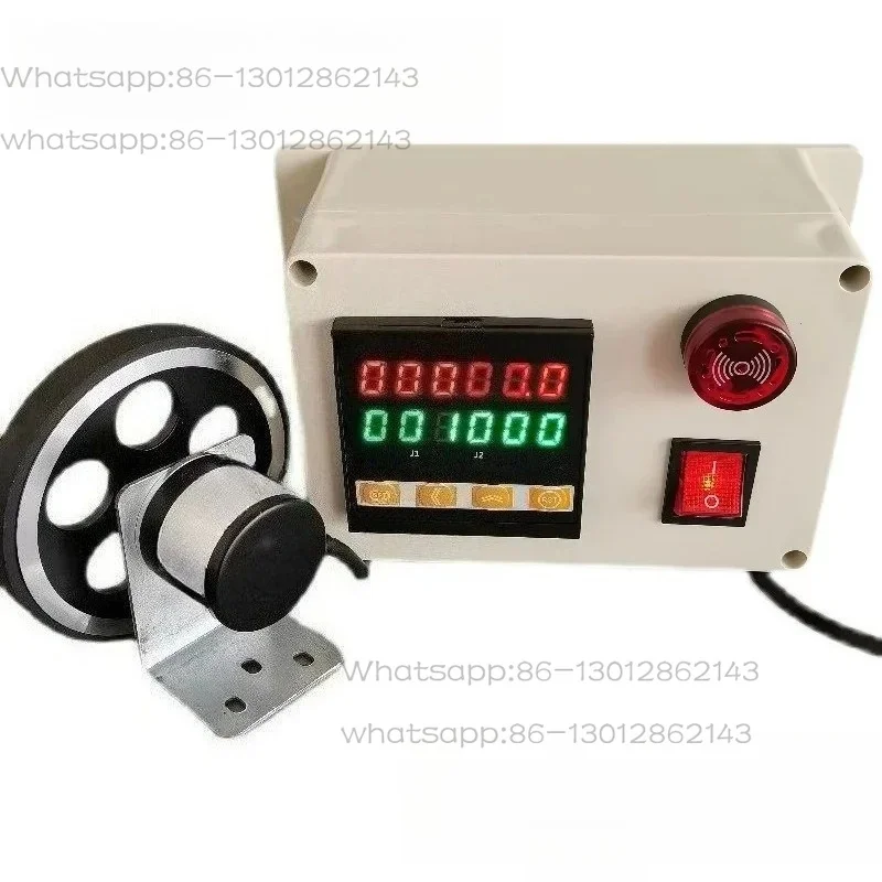 Meter Counter High-precision Roller Type Electronic Induction Length Measuring Alarm Automatic Meter Counter