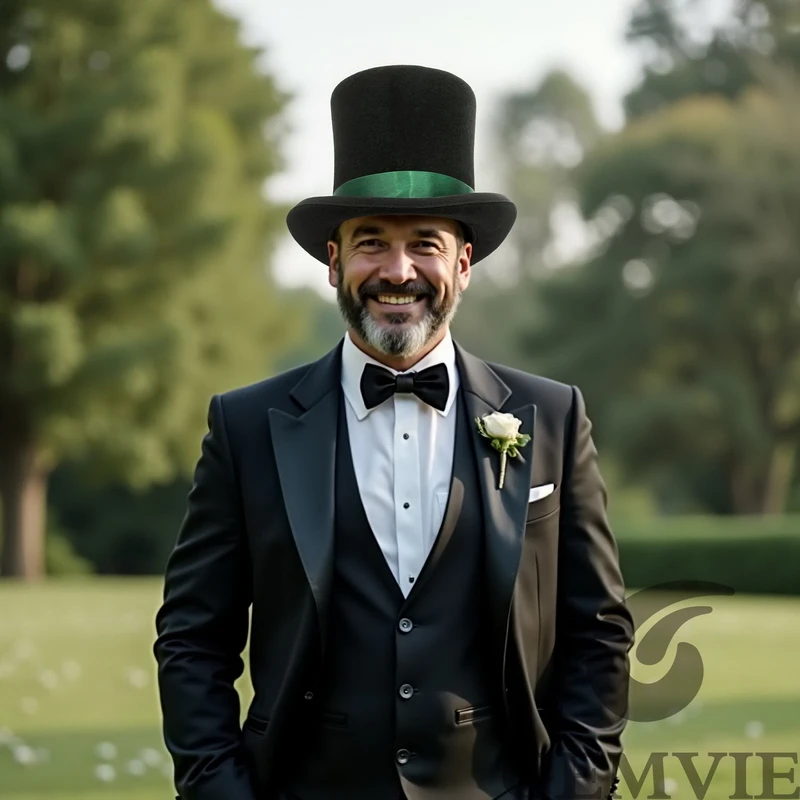 GEMVIE 17 سنتيمتر 100% ورأى الصوف سمور عالية أفضل قبعة توبر ديربي اسطوانة قبعة للنساء الرجال جنون هاتر زي حفلة الساحر قبعة