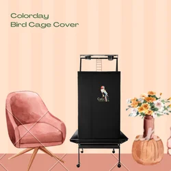 Black Bird Cage Shading Cover, Large Universal, Blackout, Breathable Parrot Cage, Good Night Covers