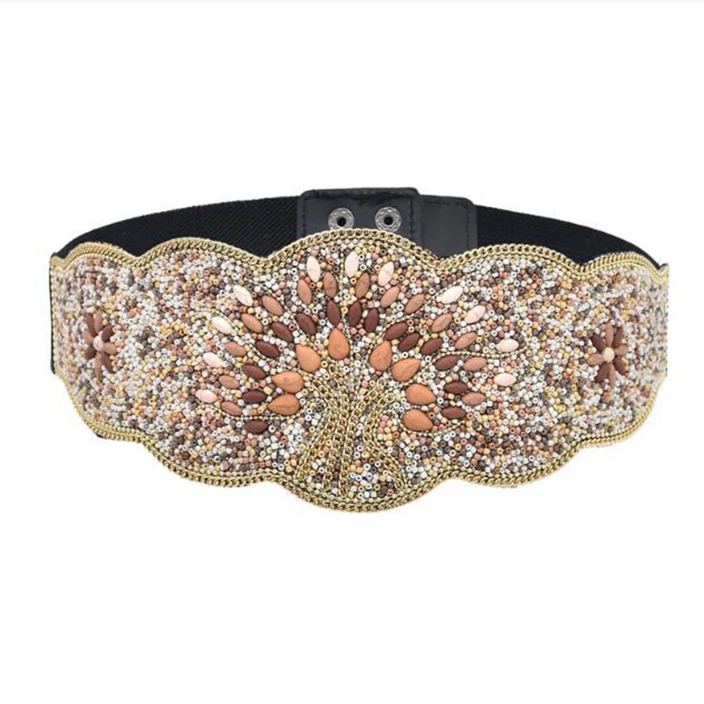 

Модный Ретро богемный этнический ветрозащитный комплект с резными бусинами и уплотнителем на талию в стиле девушки в этно-американском стиле летние аксессуары